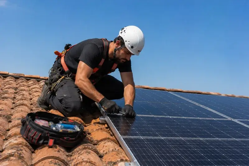 Maintenance et monitoring de panneaux solaires à Vesc